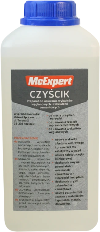 CZYŚCIK DO ZAPRAW MURARSKICH NA NARZĘDZIACH 1L