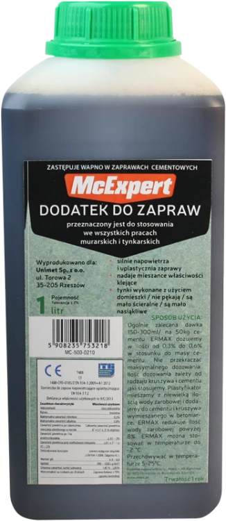DODATEK DO ZAPRAW ZASTĘPUJĄCY WAPNO 1L