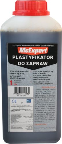 PLASTYFIKATOR DO ZAPRAW ZASTĘPUJĄCY WAPNO 1L