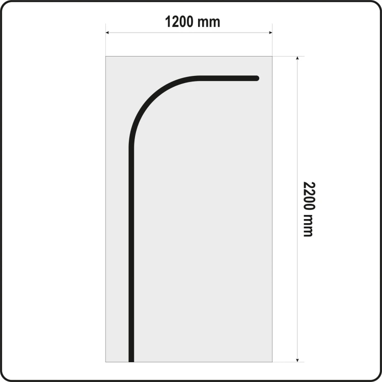 OSŁONA PRZECIWPYŁOWA DO DRZWI TYP L 220 X 120 CM