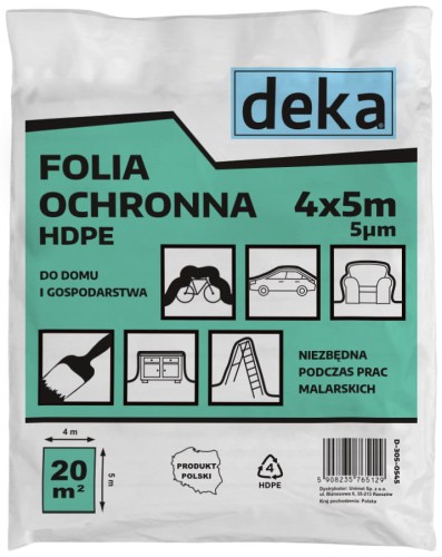 FOLIA MALARSKA CIENKA OCHRONNA HDPE 4X5 MG 0,005