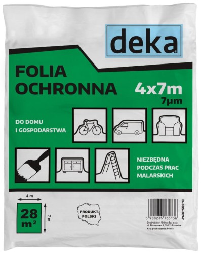 FOLIA MALARSKA CIENKA OCHRONNA 4X7 0,007