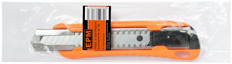 NÓŻ, NOŻYK Z OSTRZEM ŁAMANYM W18 18MM METALOWA PROWADNICA