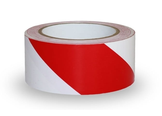 TAŚMA OSTRZEGAWCZA BIAŁO-CZERWONA 75MM*500M