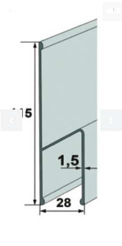 Łata tynkarska typu H 2,5 m - SŁOWIK nr kat. 40251