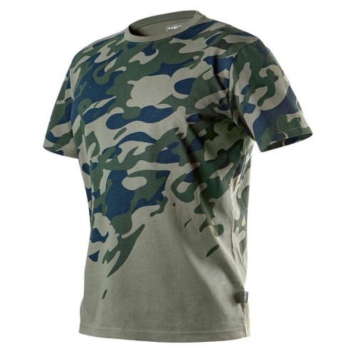 T-SHIRT ROBOCZY Z NADRUKIEM CAMO, ROZM.XL