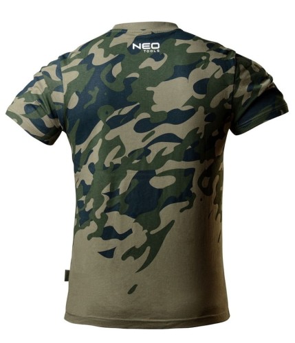 T-SHIRT ROBOCZY Z NADRUKIEM CAMO, ROZM.XL