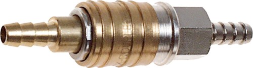 KOMPLET SZYBKOZŁĄCZKA DO KOMPRESORA Z KOŃCÓWKĄ NA WĄŻ 6MM